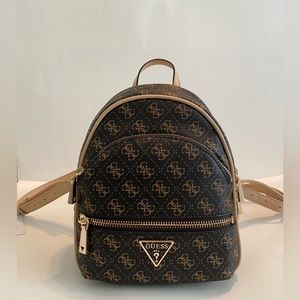 Brand new Brown and Tan Guess mini backpack with the tags still on